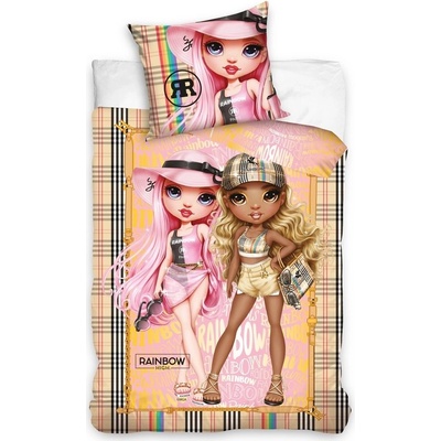 Carbotex bavlna obliečky Rainbow High motív Beach fashion 70x90 140x200
