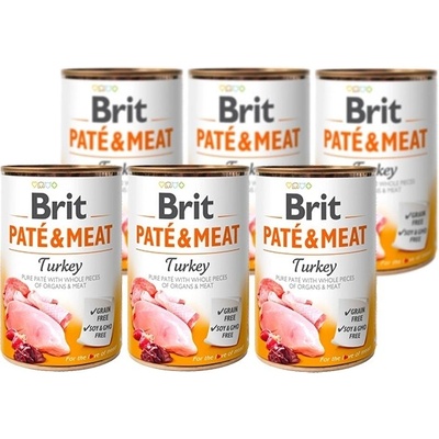 Brit Paté & Meat Dog Turkey 6 x 400 g