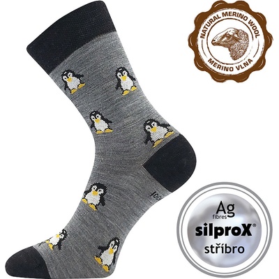 VoXX ponožky Sněženka 1 pár sv.šedá