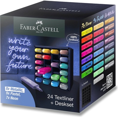 Faber Castell Textliner 1546 set 24 ks ve stojánku