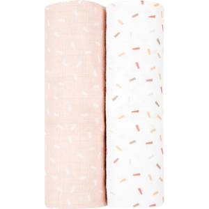 KikkaBoo Муселинови пелени Kikkaboo - 80 х 80 cm, 2 броя, Confetti Pink (31103010067)
