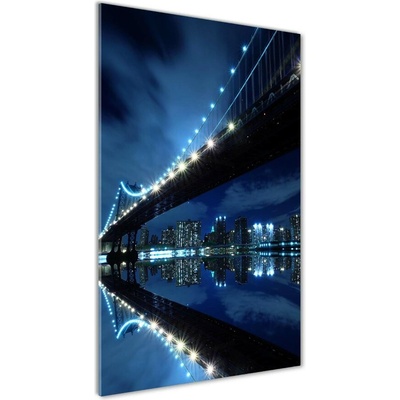 Vertikálny foto obraz sklenený Manhatttan Nový York 50x100 cm