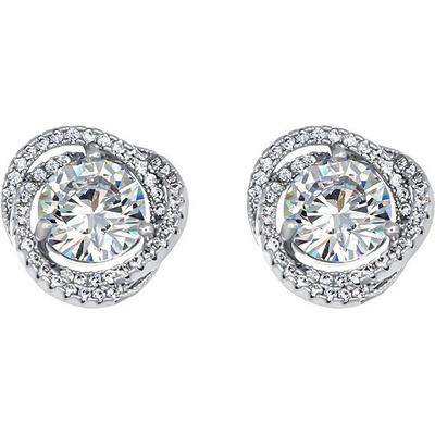 CrysTalp Elegantní náušnice s krystaly Ray 42334.R