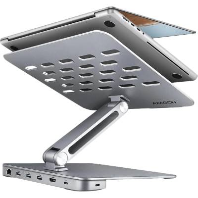 AXAGON HMC-STND ALU stand with HUB 5Gbps, for 10" - 16" laptops, adjustable (HMC-STND)