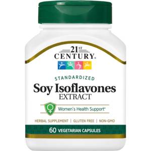 21st Century Soy Isoflavones Extract, 60 капсули, 21st Century (9212)
