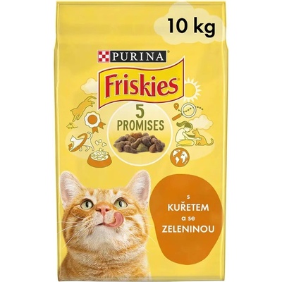 Friskies Adult Cat s kuřecím a zeleninou 10 kg – Sleviste.cz