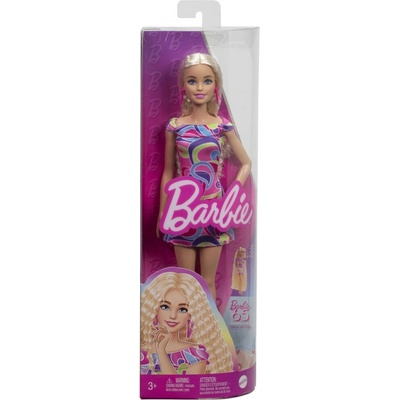 Barbie Modelka pestrofarebné šaty HRH20