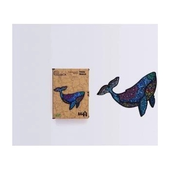 PuzzleOK Wooden puzzles eco 75 Potezny whale A4