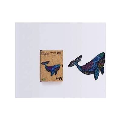 PuzzleOK Wooden puzzles eco 75 Potezny whale A4