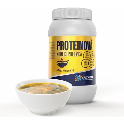 4Fitness Kuřecí proteinová polévka 406 g