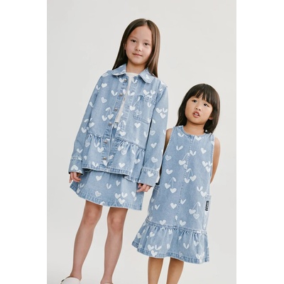 Liewood Детско дънково яке Liewood Kenza Printed Denim Overshirt (LW20630.PPY2)