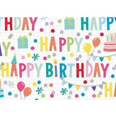 Balicí papír 50x70cm Artebene Happy Birthday
