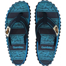 Gumbies Islander Flip Flop Navy Waves