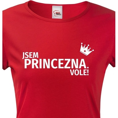 Bezvatriko.cz Canvas 0399 Jsem princezna vole Červená