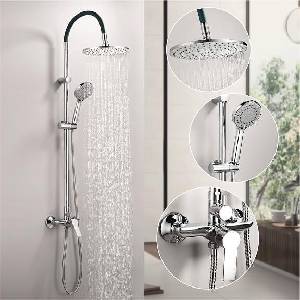 Inter Ceramic Душ система със смесител, пита, слушалка и шлаух ICT 6544DG, Inter Ceramic (6544DG)
