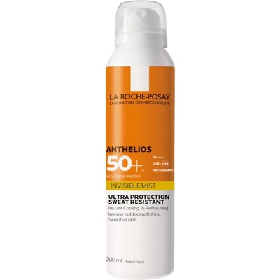 La Roche-Posay Anthelios Слънцезащитен спрей за лице и тяло, SPF50+, 200 ml