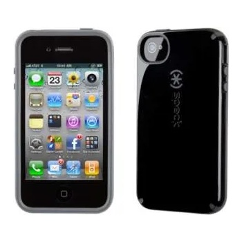 Image 1 of Speck CandyShell - хибриден гумиран кейс за iPhone 4/4S (черен)