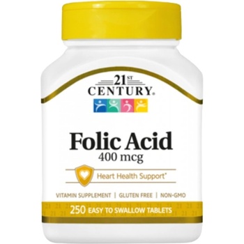 21st Century Folic Acid 400 mcg [250 Таблетки]