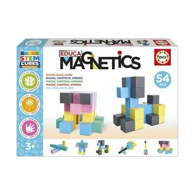 EDUCA Magnetická stavebnica Magnetics STEM Kocky 54 dielikov