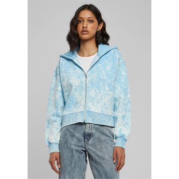 Urban Classics Суичър Ladies Short Oversized Towel Washed Zip Hoody balticblue XXLUB-TB6031-04410 - Камуфлаж, размер XS