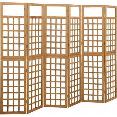 Shumee 6dílná treláž masivní jedlové dřevo 316481 242,5 x 180 cm