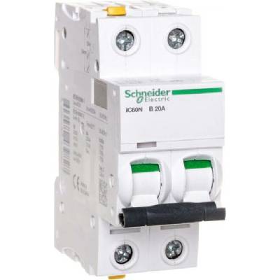 Schneider Electric A9F03220 Acti9 iC60N 2P 20A B 6kA