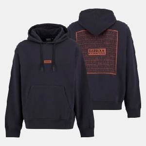 Barbour International Суичър Barbour International Lever Graphic Hoodie - Dark Navy