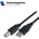 VCOM Кабел за принтер USB AМ/BМ v2.0 Black 1.5m (CU201-B-1.5m)