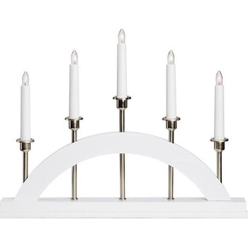 Markslöjd 705832 Vianočný svietnik BRIDGE 5xE10 3W 230V biela ML1079