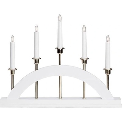 Markslöjd 705832 Vianočný svietnik BRIDGE 5xE10 3W 230V biela ML1079