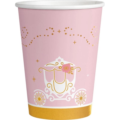 Amscan Чаши - Розов замък / Лебед 8 бр. 250 мл