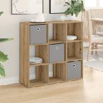 vidaXL Служебен шкаф Дъб 88, 5 x 29 x 84, 5 см (8000491)