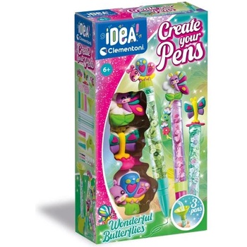 Clementoni IDEA - Създай си оригинална писалка Wonderful Butterflies