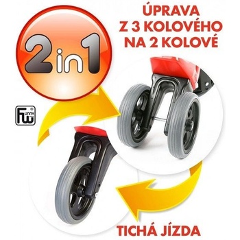 FUNNY WHEELS Rider Sport 2v1 červené
