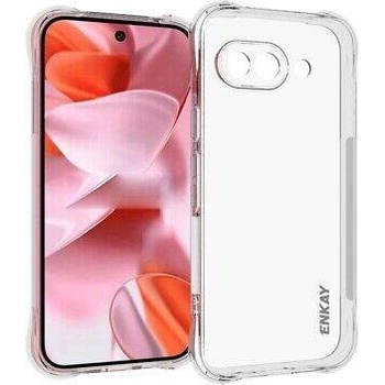 Google Pixel 9a Удароустойчив ENKAY Силиконов Калъф и Протектор