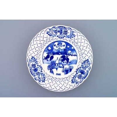 Cibulák Tanier Výročný 2002 reliéfny závesný 18cm Originálny Český Porcelán Dubí