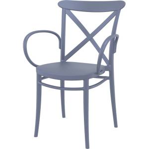 Bogdan Furniture Am Стол Крос xl тъмно сив