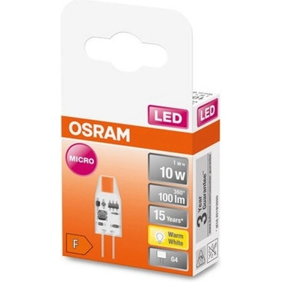 OSRAM LED крушка Ledvance, G4, 1W, 100lm, 2700K (AC32112)