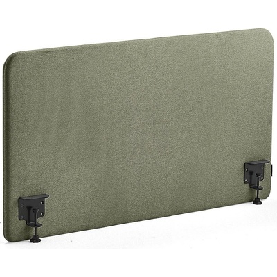 Zone stolový paraván černé svorky potah Rivet zelenomodrá 120 X 65 x 3,6 cm