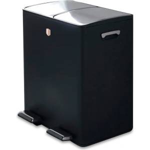 Berlinger Haus Кош за отпадъци с педал за разделно събиране Black Rose 2x30L 55604 (BH/8883)