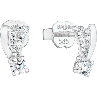 Pavona zlaté bílé zlato s brilianty 81008.1