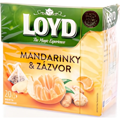 Loyd čaj pyramida mandarinka a zázvor 20 x 2 g