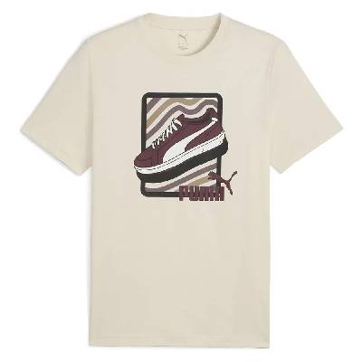 Тениска Puma Graphic Sneaker short sleeve T-shirt - Beige (Alpine Snow)