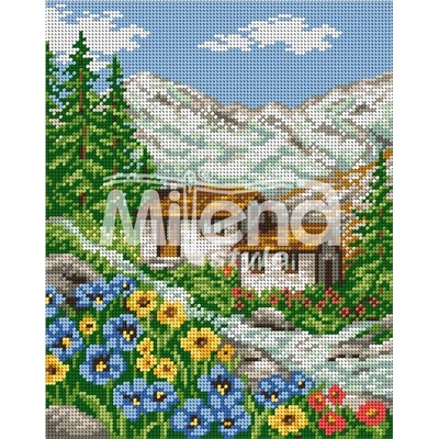 Milena Style Лято в планината - гоблен с щампа с конци Ariadna