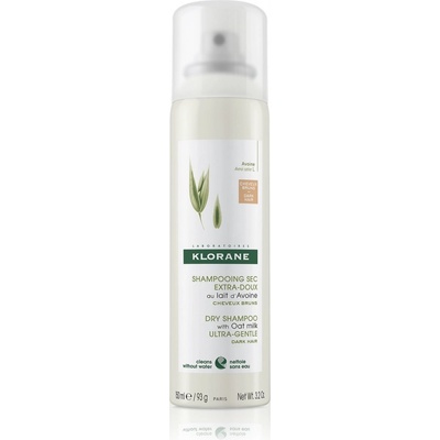 Klorane Oat Milk suchý šampón pre tmavé vlasy ultra jemný 150 ml