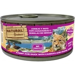 Natural Greatness Cat tin with Rabbit and Duck - консерва за котка със Заек и Патица с моркови и семена от копър 185 гр NGC20004A
