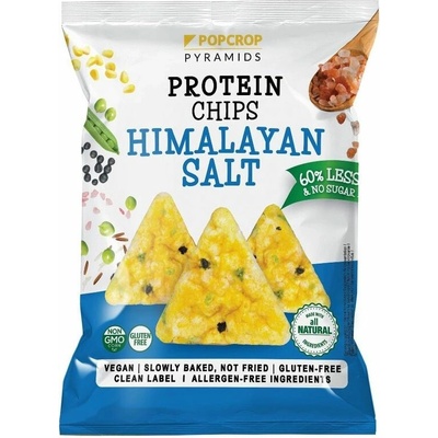 POPCROP Proteinové chipsy Himalájska soľ 60 g