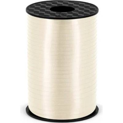 PartyDeco Stuha vázací krémově Bílá 0,5 cm x 225 m