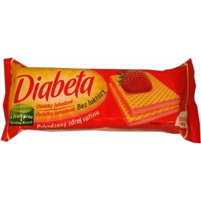 Diabeta Oplatka jahodová 60 g