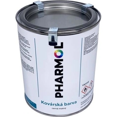 PHARMOL Čierna matná farba lak pre umelecké kováčstvo Kul Glimmer-schwarz matt, 1 l